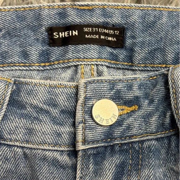 Distressed Light Blue Wide Leg - Picture 15 of 16